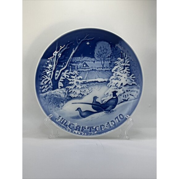 Vintage 1975 Royal Copenhagen Christmas Collectors Plate 7 1/8" - Picture 5 of 7